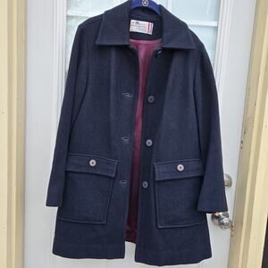 Vintage Pendleton 100% Virgin Wool Knockouts By Pendleton Navy Coat Jacket M/L?